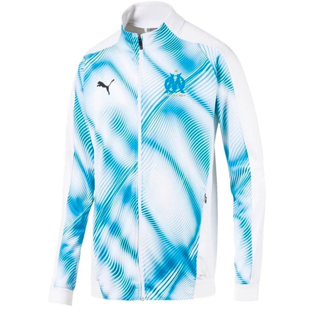 NWT PUMA DROIT AU BUT L‎ SLIM FIT OM Stadium Jacket athletic dry moisture manage